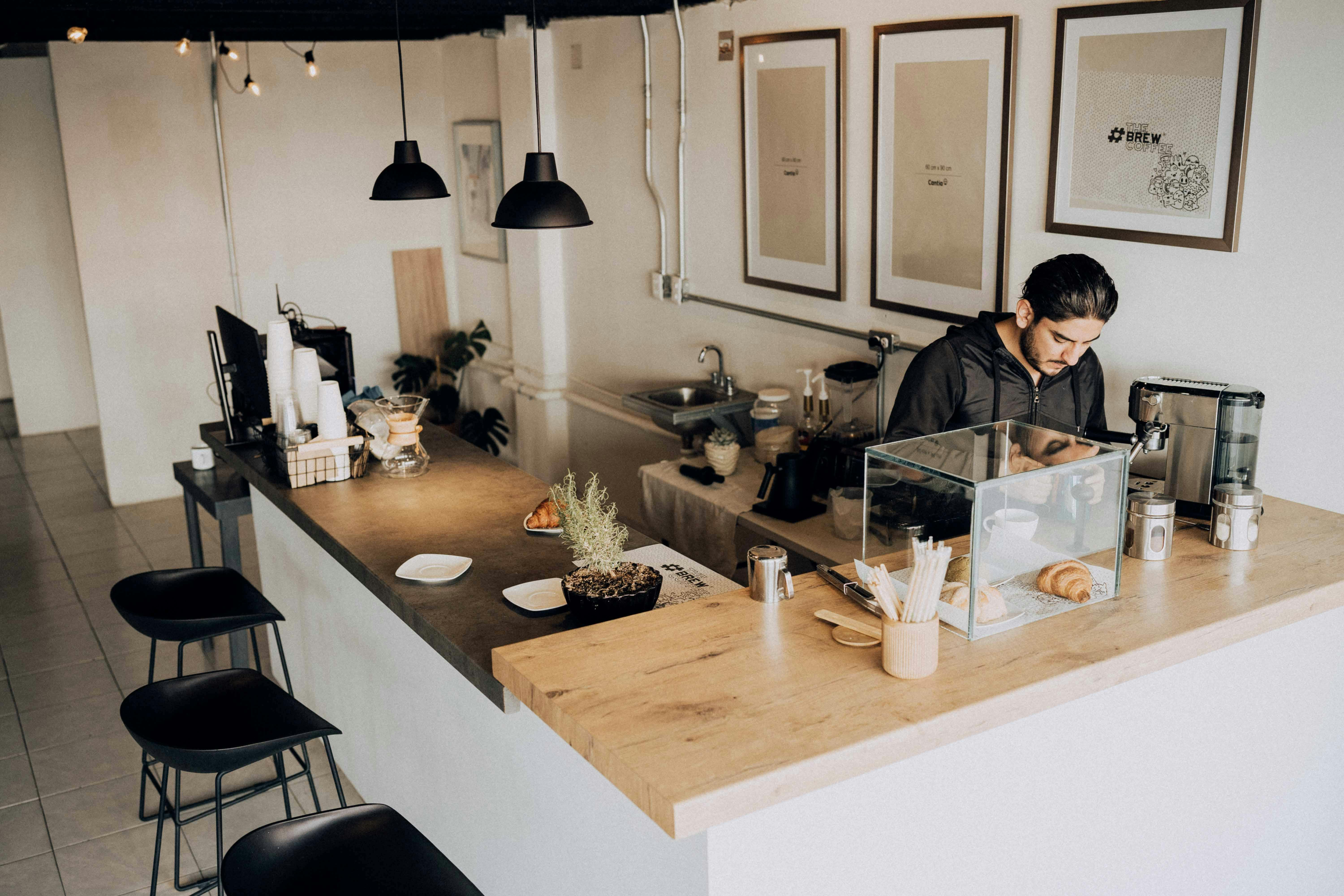 Inside our coffee shop